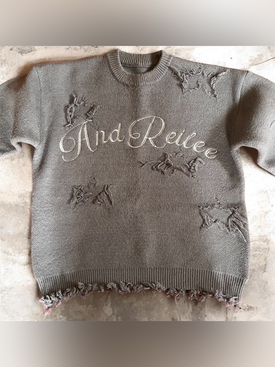 Other - And Reilee Distressed Sweater